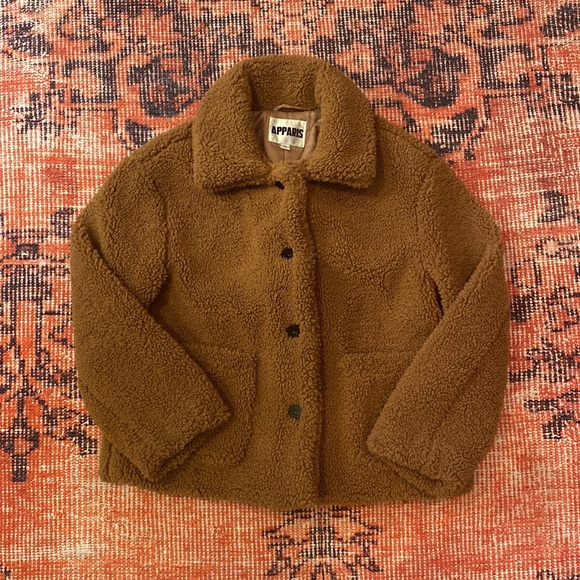 APPARIS Charlotte Fleece Faux Fur Jacket - Picture 9 of 12